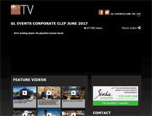 Tablet Screenshot of gl-events.tv